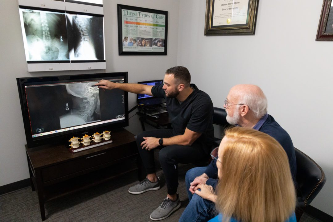 Chiropractic Care in Springfield Missouri - Dr. Matt Educating Patients
